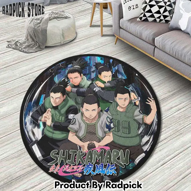 Nara shikamaru round rug custom anime circle carpet  rp5957872